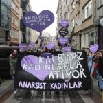 Anarşist Kadınlar 8 Mart'ta Sokaklardaydı:  Kalplerimiz Özgürlük İçin Atıyor!