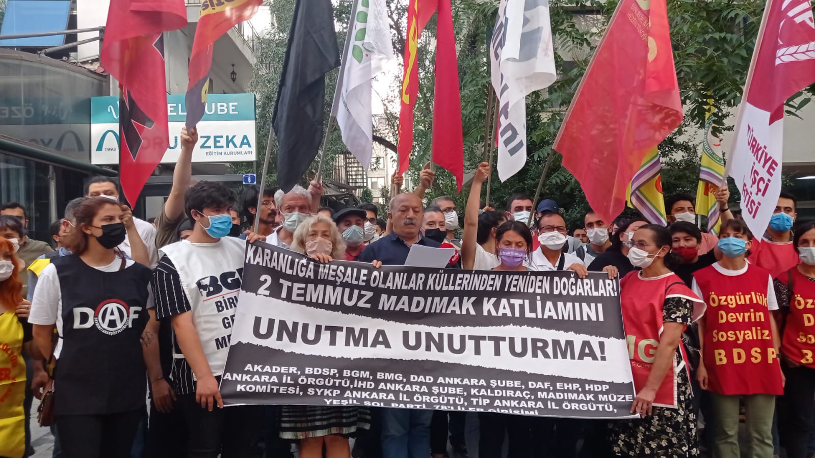 Madımak Katliamı’nın 28.Yılında Ankara:  Unutmak Yok, Affetmek Yok!