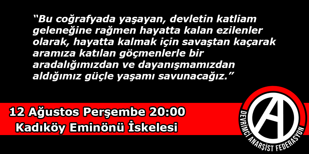 Göçmenlere Yönelik Saldırıya Dair: Faşizme Geçit Vermeyeceğiz!