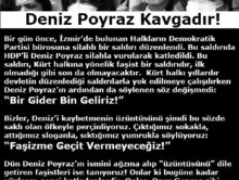 Deniz Poyraz Kavgadır!