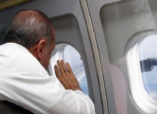 Tayyip Erdoğan’ı Havada F16 Koruyor