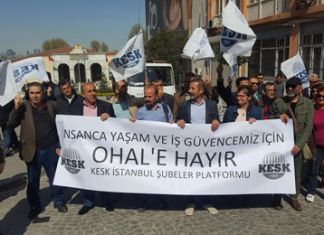 İstanbul’da KESK OHAL Karşıtı Eylem Gerçekleştirdi
