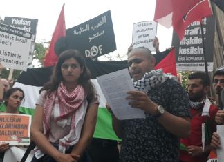 İsrail’in Filistin Halkına Karşı Gerçekleştirdiği Katliama Karşı Nakba Günü’nde Taksim ve Kadıköy’de Eylemler