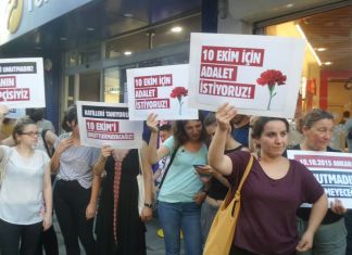 Ankara’da Görülen 10 Ekim Davası İçin Beşiktaş’ta Eylem Yapılıyor