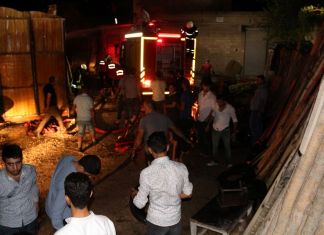 Urfa Oduncu Pazarında Yangın