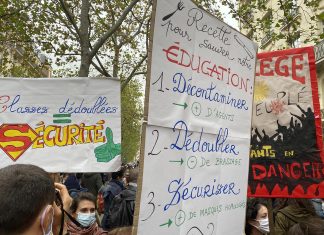 Fransa’da Öğretmenler Eylemde