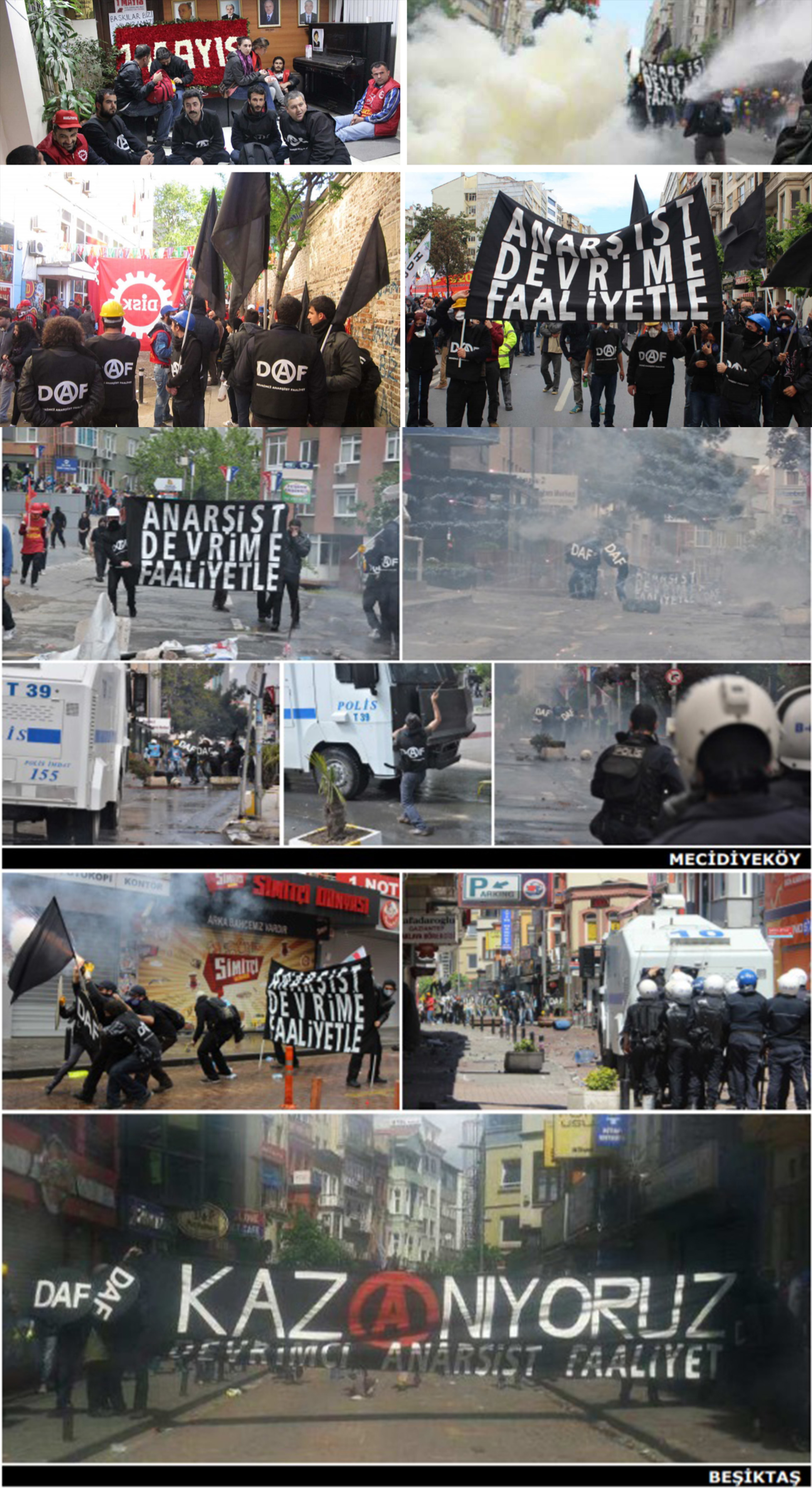 İstanbul 1 Mayıs'ında Devrimci Anarşistler HER YERDEYDİ