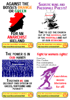 Irish anarchist stickers